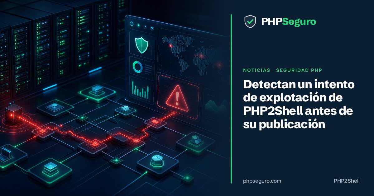 Detectan un intento de explotación de PHP2Shell antes de su publicación